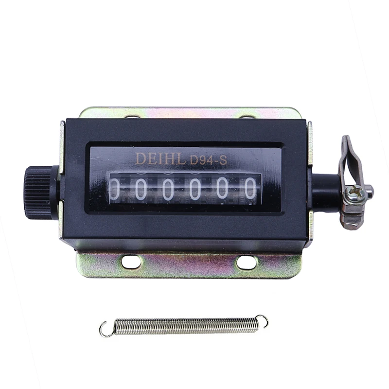 D94-S Machine Type Digit Resettable 6 Digit Industrial Mechanical Pulling Punch Counter Bale Counter For Record Sports Equipment