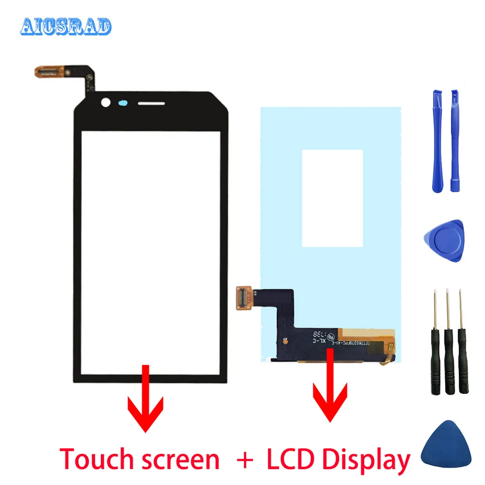 

AICSRAD For cat s30 LCD Display and Touch Screen Assembly Repair Part 4.5 inch s 30 Phone Accessories + Tools And Adhesive