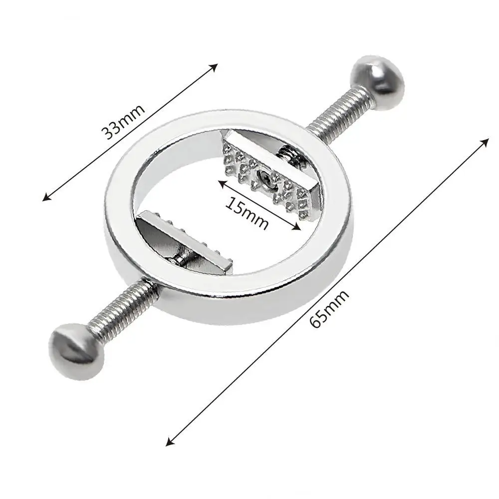 1 Pair Nipple Clamps Breast Clips SM Products Sex Toys for Couple Women Nipple Stimulator Adult Games Stainless Steel