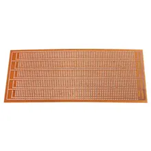 Горячая Распродажа электрический блок 8,5x20 см DIY PCB прототип печатная плата матрица Stripboard Универсальный