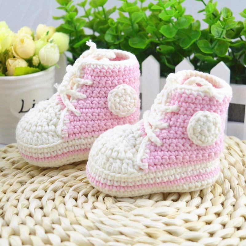 crochet infant shoes