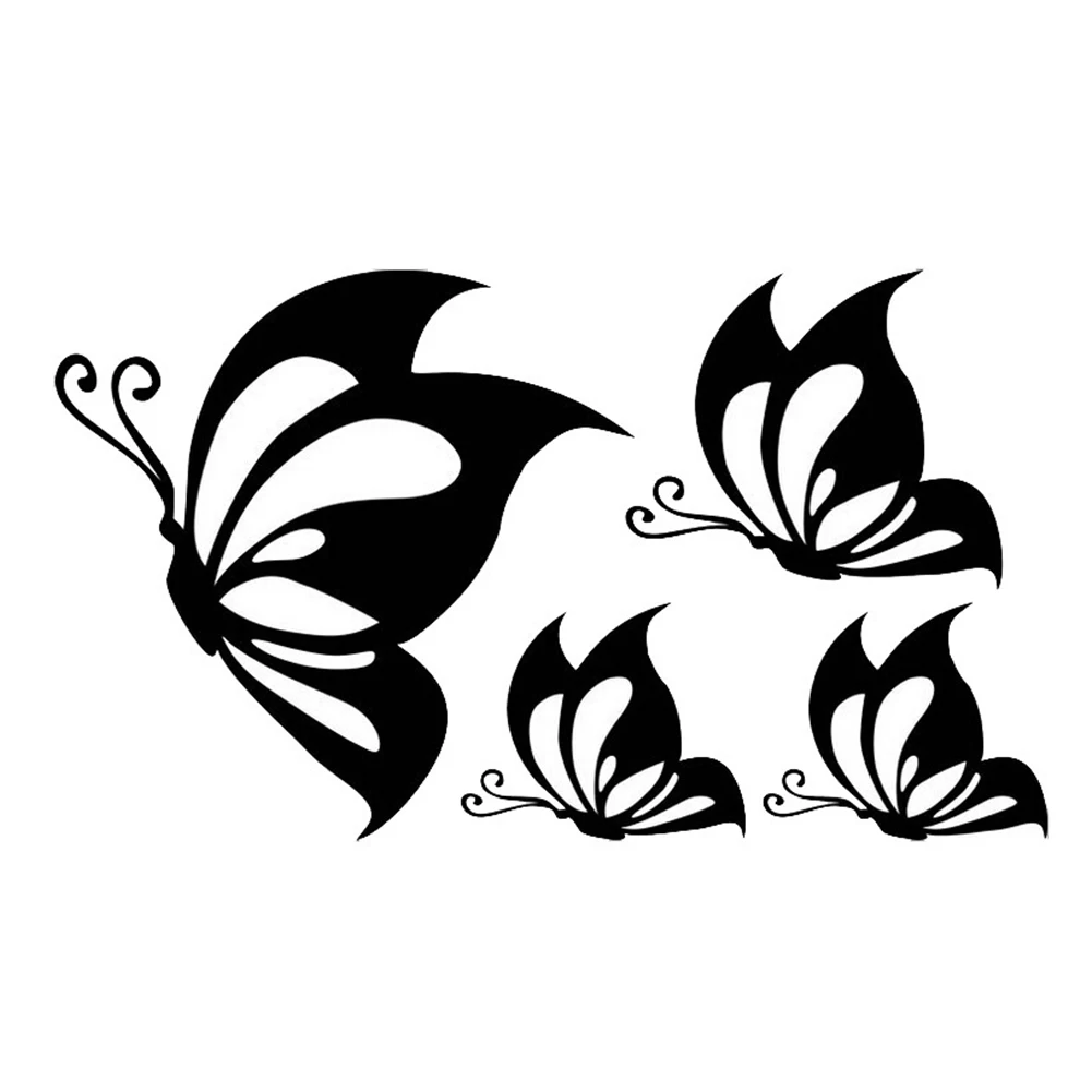 

2019 Funny Car Decor Reflective Car Sticker Butterfly Car Sticker Warning Stickers Animal Pattern
