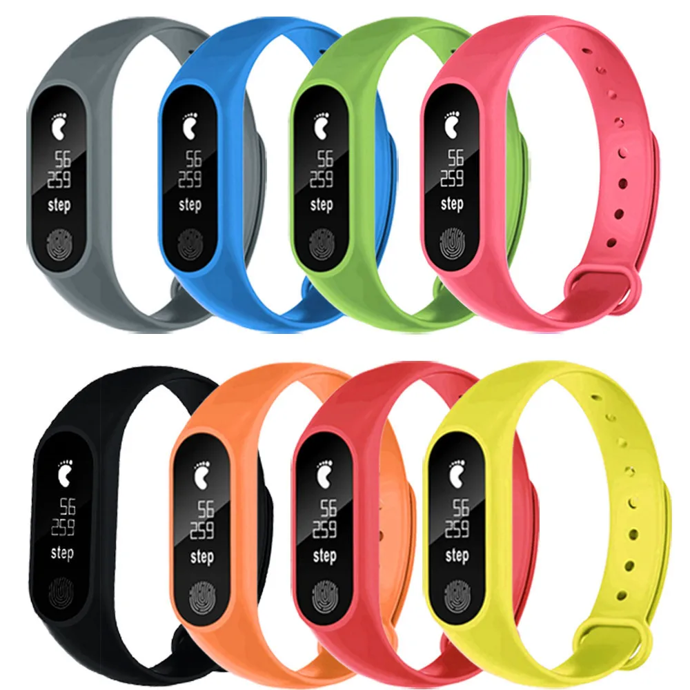 

M2 Sports Pedometer Smart Bracelet Heart Rate Bluetooth V4.0 Smart Watch M2 Sports Pedometer Smart Bracelet Heart 3.4