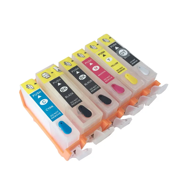 

6 pcs for Canon 525 526 Refillable ink cartridges for Canon PIXMA MG8150 MG6150 MG8250 printer with ARC chips