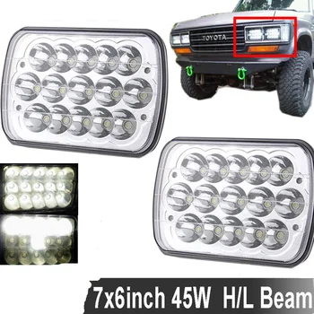 

6x7inch Rectangular LED Headlights for Jeep Wrangler YJ Cherokee XJ Trucks 4X4 Offroad Headlamp Replacement H6054 H5054 H6054