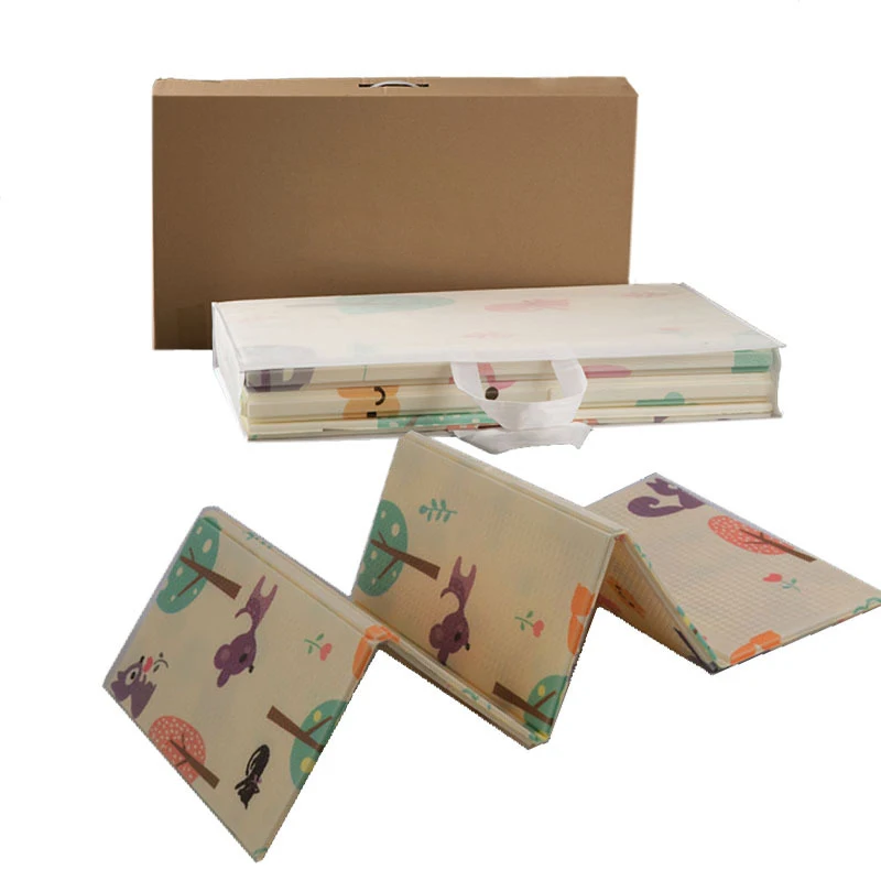 

Foldable Easy To Store Double-sided Pattern Crawling Mat Children's Environmentally Friendly Easy To Clean Cartoon Crawling Mat