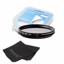 free shipping RISE UK 49mm 52mm 55mm 58mm ND Fader Neutral Density Adjustable Variable Filter ND2