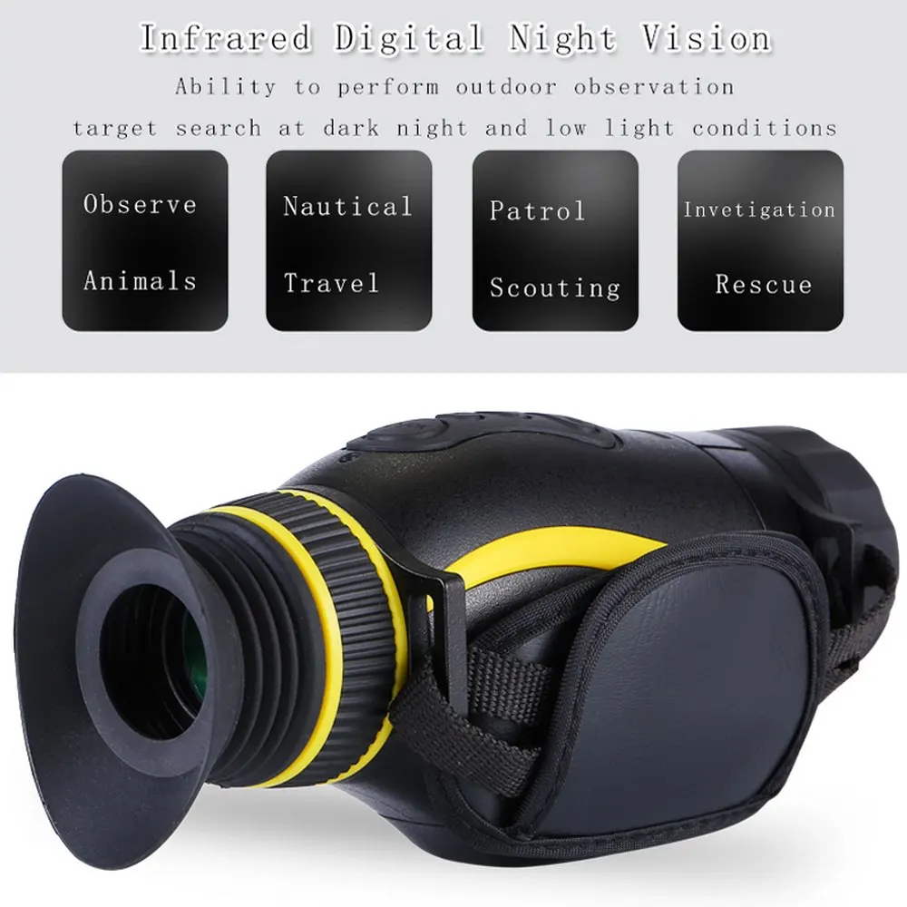 US $130.33 NEW Infrared Digital Night Vision Monocular Multifunctional Thermal Night Vision Scopes For Hunting Telescope Photo Recording