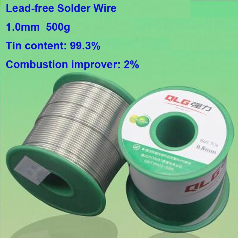 

Quality Promise 1.0mm 500g Environment Friendly Soldering Tin Wire Lead-Free Solder Wire 99.3% Tin Content 0.7% Copper Content