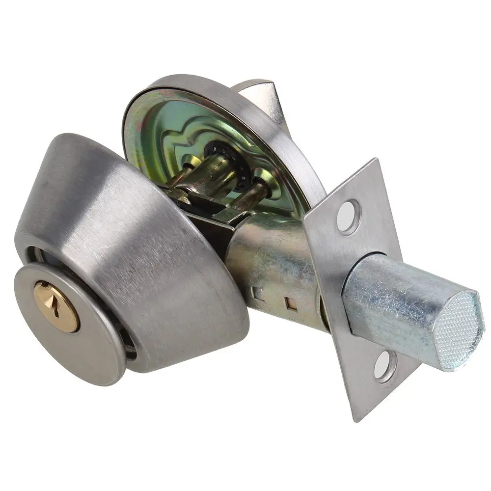 Porta da casa único cilindro deadbolt chrome