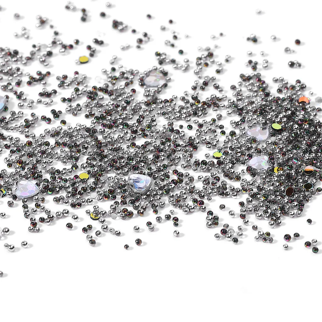

Nail Art Micro Crystal Sand TIK TOK Nail Sticker Sequin Diamond Nail Jew Nail Beauty Tools Professional F3.25