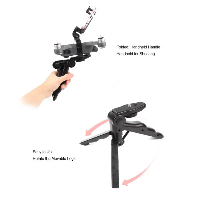 Handheld stabilize tripod Selfie  holder Gimbal stable Landing photography mount For DJI Spark Drone Accessories  1 (11)