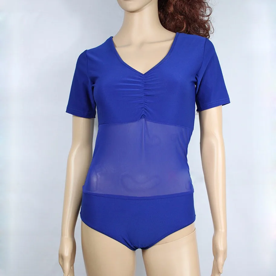 

10 Colors One Piece Dancewear Corset Spandex Clothes Women Bodysuit for Belly Dance Bottoming Shirt Short Sleeve