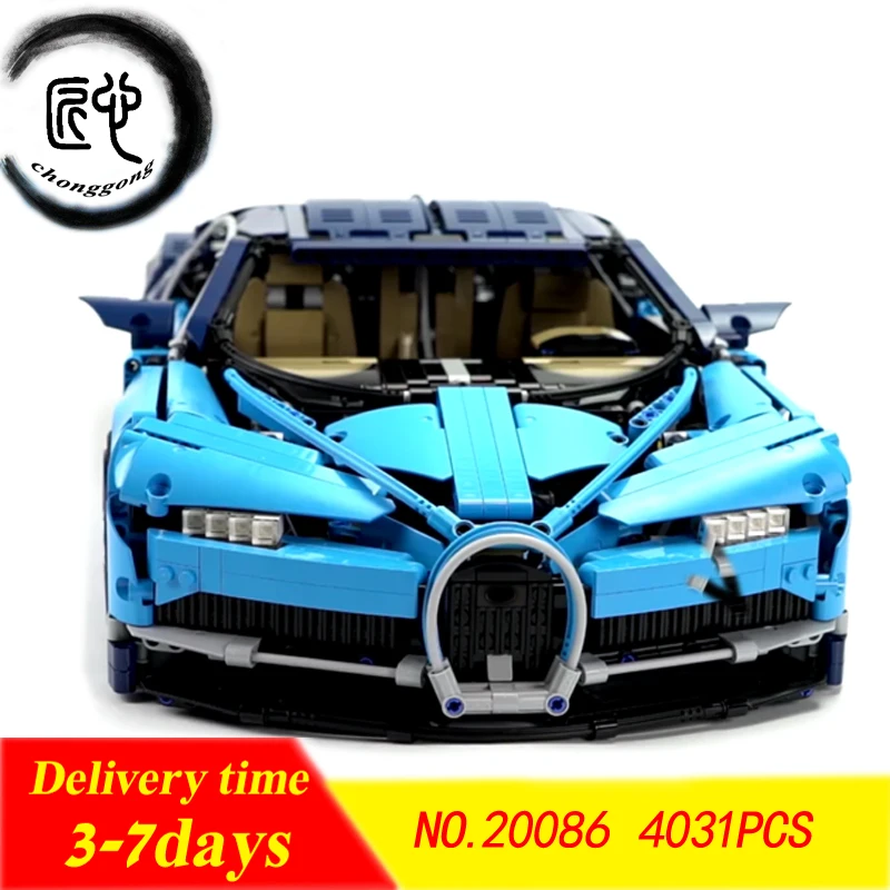 

New Technic Series Blue Racing Car Set Compatible legoings 42083 Toys Model Building Blocks Bricks Kits Toys on Boy Gifts