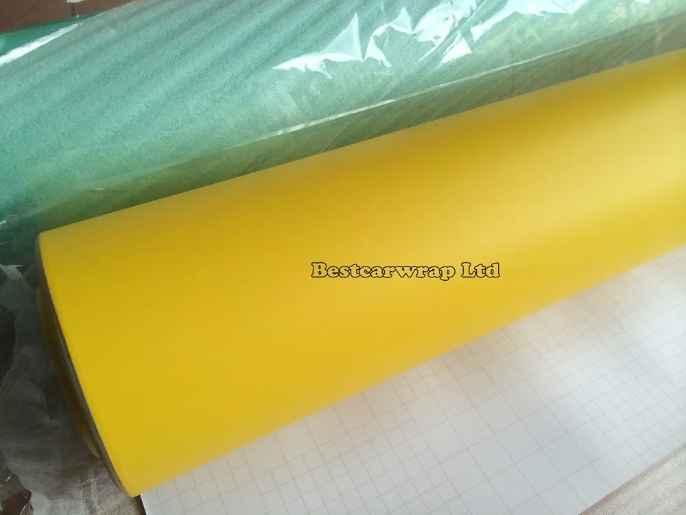 yellow matt vinyl wrap film matte yellow Film Foil 3m (2)
