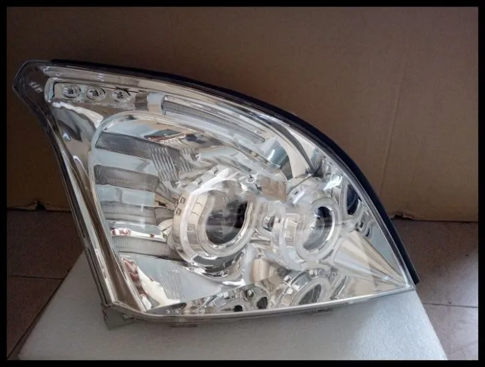 Фары eOsuns в сборе с ангельским глазом для Toyota land cruiser prado 4000 2700 RZJ120 2003-2009 | Автомобили