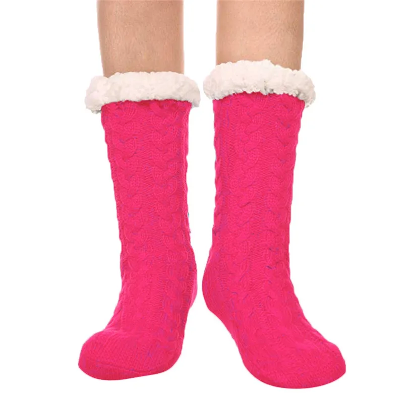 Skiing Socks Women Winter Super Soft Warm Cozy Fuzzy Fleece-lined Christmas Gift With Gripp #2d18 (4) - 