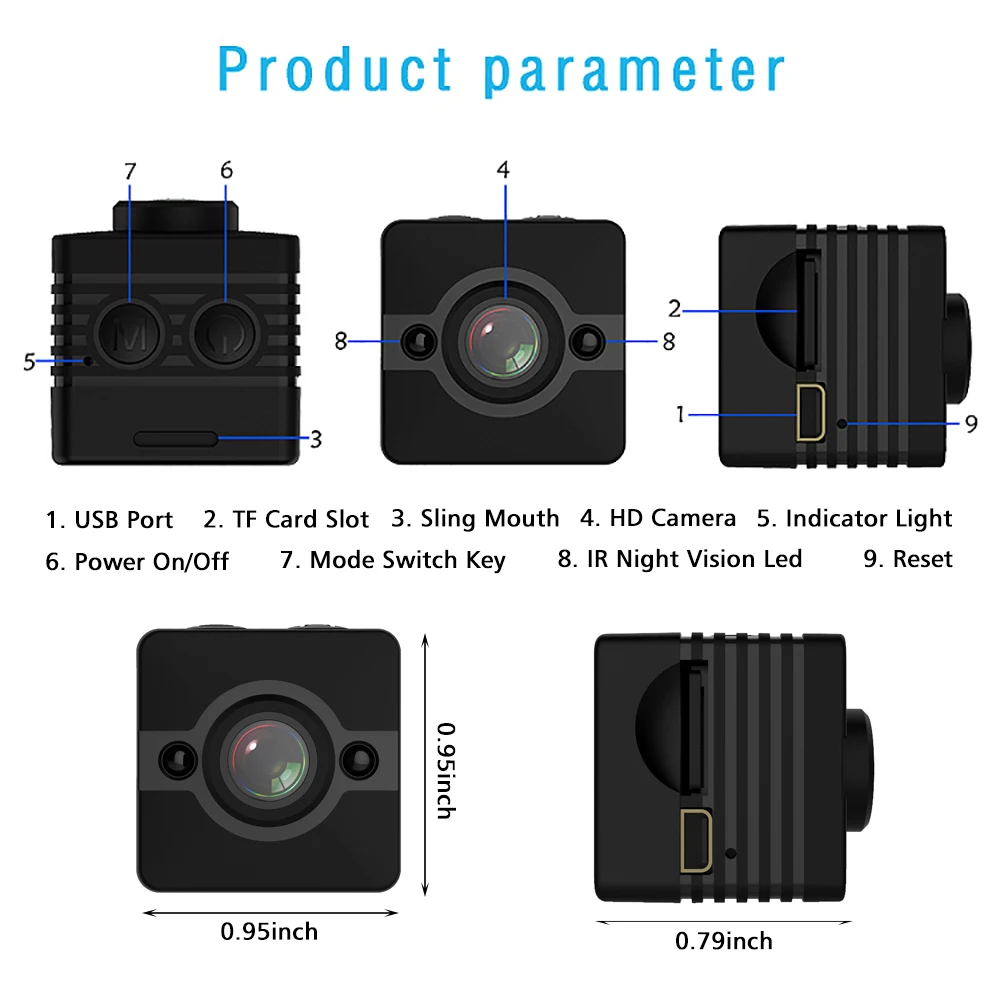 1080P HD SQ11 SQ12 Mini Camera SQ13 SQ23 Wifi Micro Cam Video Audio Recorder Camara Espia Gizli Kamera Support Hidden TF Card