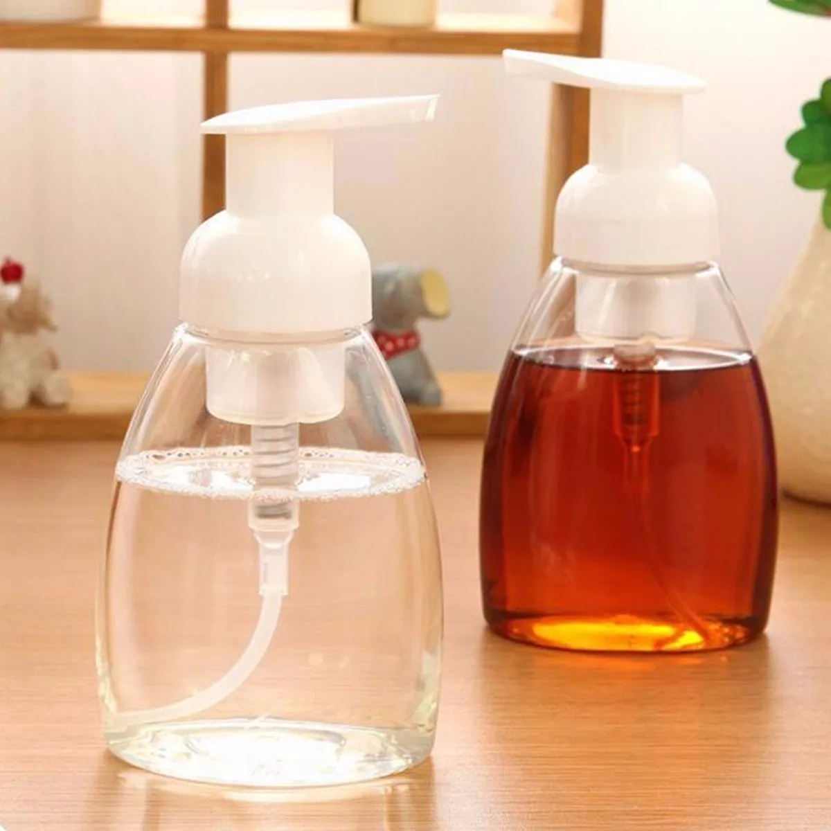 

1pcs 300ml PET Foaming Spray Bottle Plastic Whipped Mousse Points Fine Shampoo Lotion Refillable Bottle Foam Pump Soap Dispenser