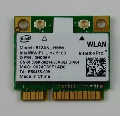 Для Dell Latitude E5400 ноутбук Беспроводной Wi-Fi карты W/винт H006K P/N: 0H006K