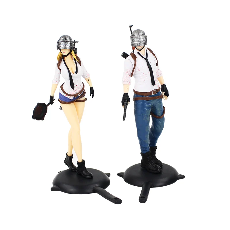 

1pcs 18CM Game Playerunknowns Battlegrounds PUBG Character Male and Female Action Figure Collection Toys for Gift