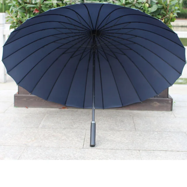 Top Quality Umbrella Handle Solid Windproof Large Rain Umbrella 24 Rib Anti Uv Large Outdoor Umbrella Long Straight Handle Umbrella Wallpaper Umbrella Coverumbrella Promotion Aliexpress