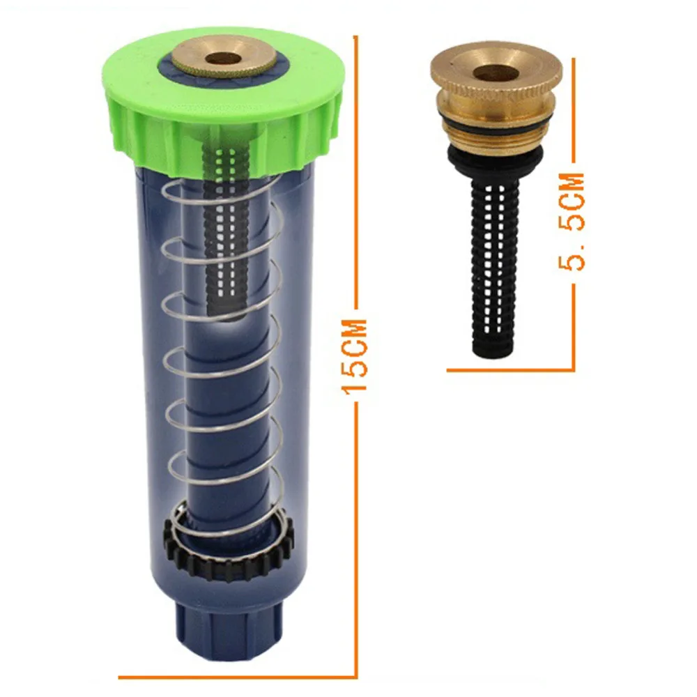 Adjustable Pop up Sprinklers with 1/2 Inch Female thread 90-360 degrees Automatic retractable Lawn Irrigation sprinkler 5 Pcs