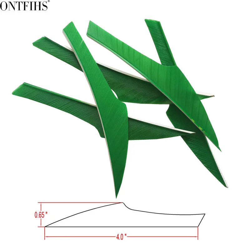 

100PCS ONTFIHS Arrow Feather 4" Natural Turkey Feathers Fetching for Arrows Accessories Archery Fetches