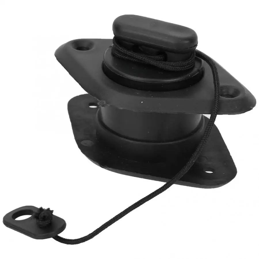 Прочный ПВХ черный сливной клапан для надувных лодок лодка для рыбалки, каяк аксессуар