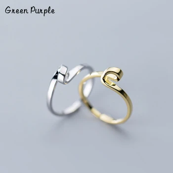 

Wave Rings 925 Silver Jewelry Vintage Bague Femme Charm Adjustable Rings Anelli Punk Aneis Boho Anillos Gold Rings for Women