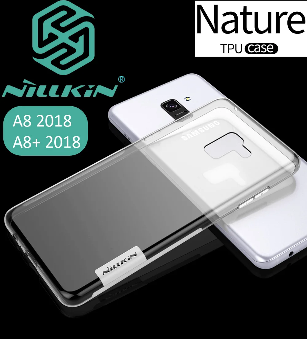

Nillkin Nature Transparent Clear Case For Samsung Galaxy A8 2018 A530F Soft TPU Cover A8 Plus A730F