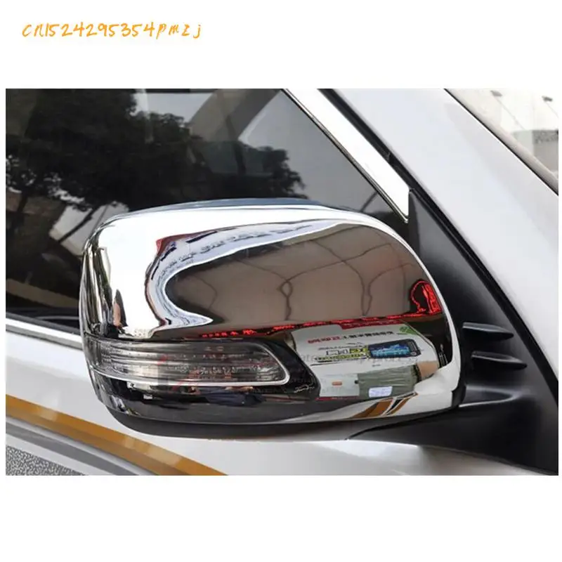 SIDE DOOR ASA MIRROR CHROME REAR COVER For Toyota PRADO 2010 2014 Car