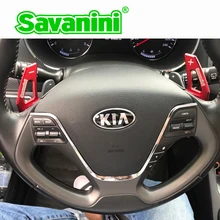Savanini алюминиевое рулевое колесо DSG весло переключения передач удлинитель для Kia Ceed K3 K3S Koup аксессуары для автостайлинга