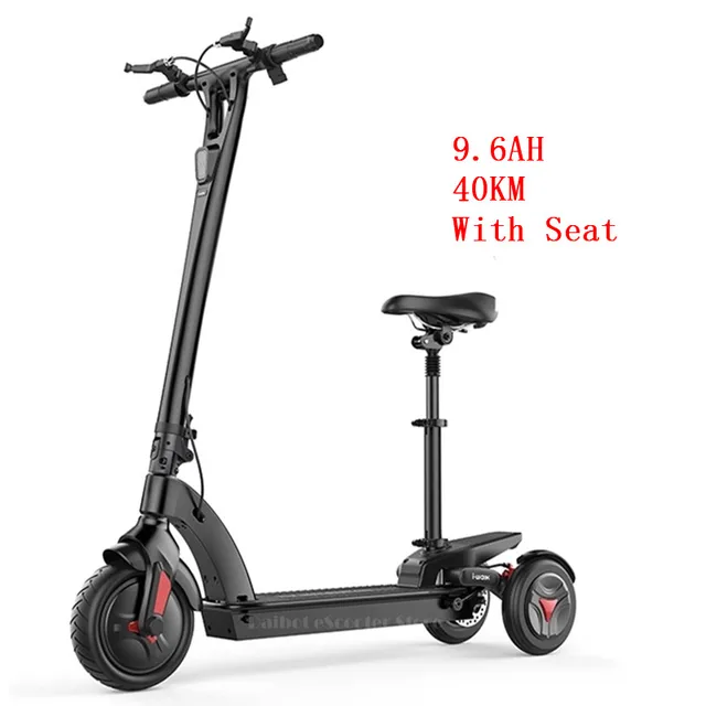 Three Wheel Foldable Electric Scooter 48V 350W E Scooter Stand Up Adult