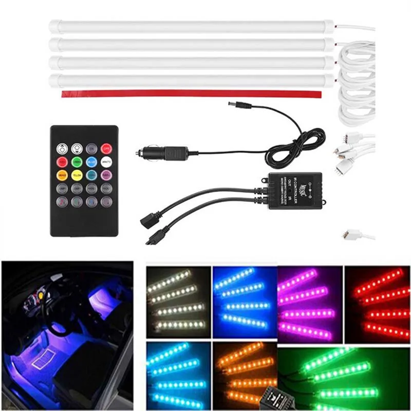 Buy RGB Car Interior Light LED Strip Light Car Styling Atmosphere Decoration