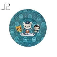 Вечерние принадлежности 8 шт. 7 дюймов Octonauts тематические вечерние одноразовые столовые приборы бумажная тарелка посуда белый картон с пищевой пленкой