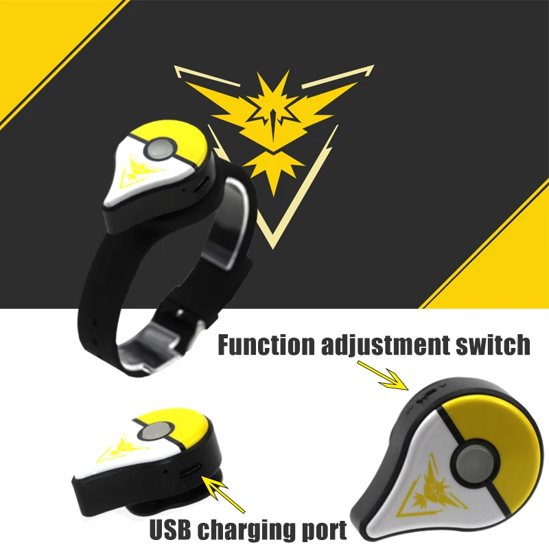 

For Nintendo Pokemongo Plus Bluet Bluetooth interactive pokemon Go plus APP pokemongo figure toys IOS/Androi USB Charging Socket