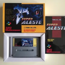 16 бит игры* супер Aleste(французский язык PAL версия! Коробка+ руководство+ картридж