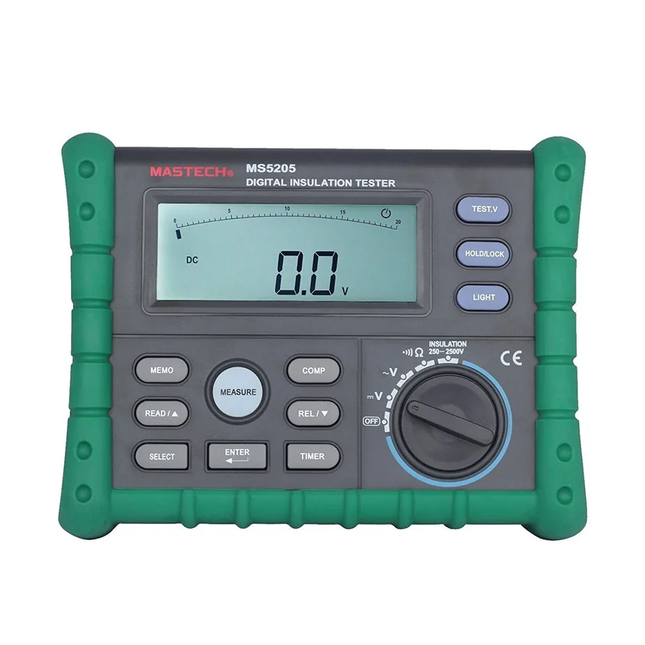 

Meters Digital Insulation Resistance AC/DC Voltage Tester Megger MASTECH MS5205