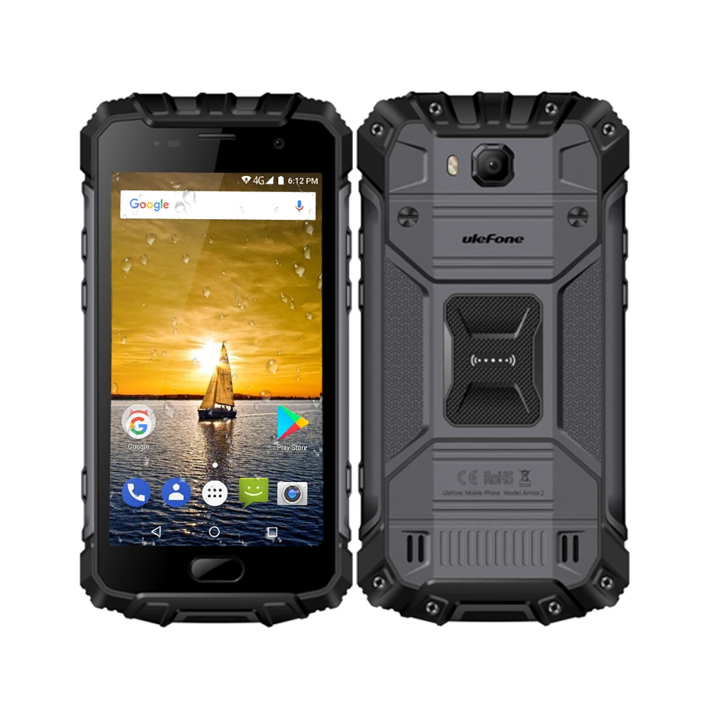 Ulefone Armor 2 IP68 водонепроницаемый мобильный телефон 5," 6 ГБ ОЗУ 64 Гб ПЗУ Helio P25 Восьмиядерный 2,6 ГГц NFC 4700 мАч 4G 16,0 Мп смартфон