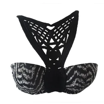 

geometric print sexy lingerie cotton neck lace 1/2 half cup push up bra women underwear intimates free shipping 80C 80D 75C