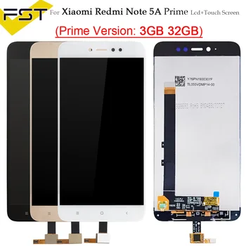 

For Xiaomi Redmi Note 5A Prime 3GB/32GB LCD Display With Glass Touch Screen Digitizer Assembly For Hongmi Note 5A Prime