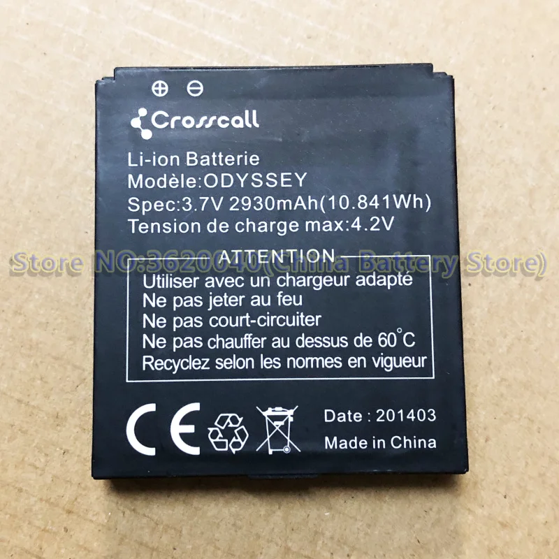 GND 3,7 V 2930 mAh/10.841Wh ODYSSEY запасная батарея для смартфона Crosscall ODYSSEY литиево-ионный аккумулятор литий-полимерная батарея