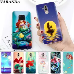 Ариэль Русалочка Чехлы для Huawei mate 10 20 Pro Коврики 20 Lite P20 P30 Lite P Smart Plus Coque