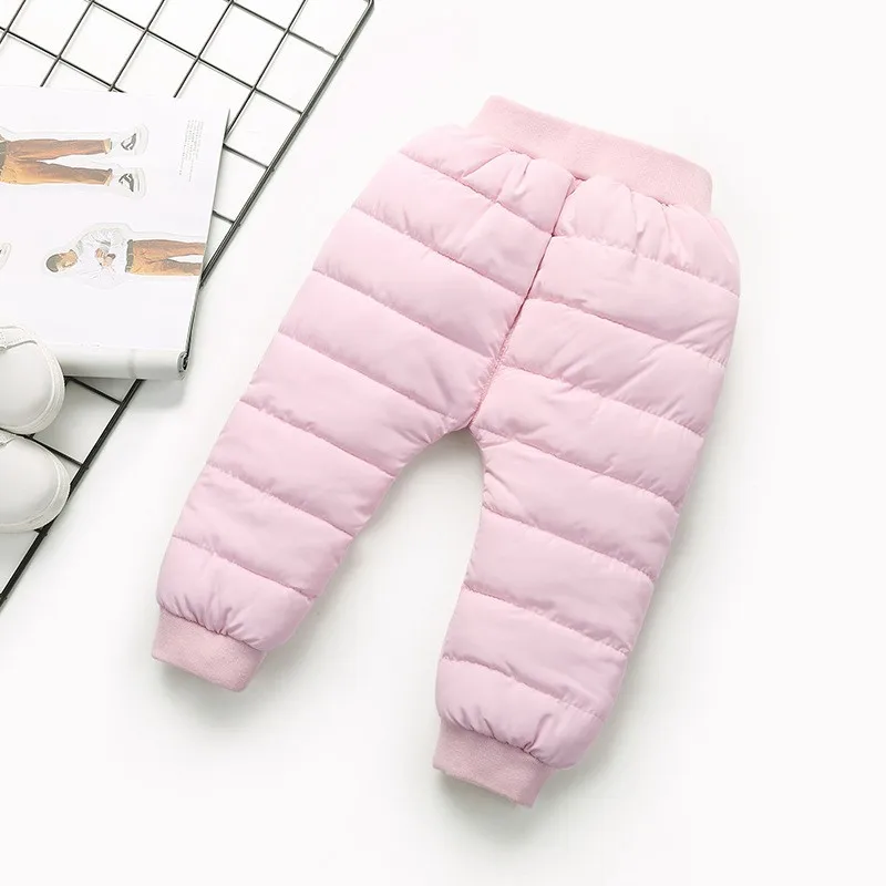 COOTELILI Winter Kids Boys Girls Pants Warm Fleece Velvet Elastic Waist Baby Kid Pant Thicken Infant Long Pants Children   (3)