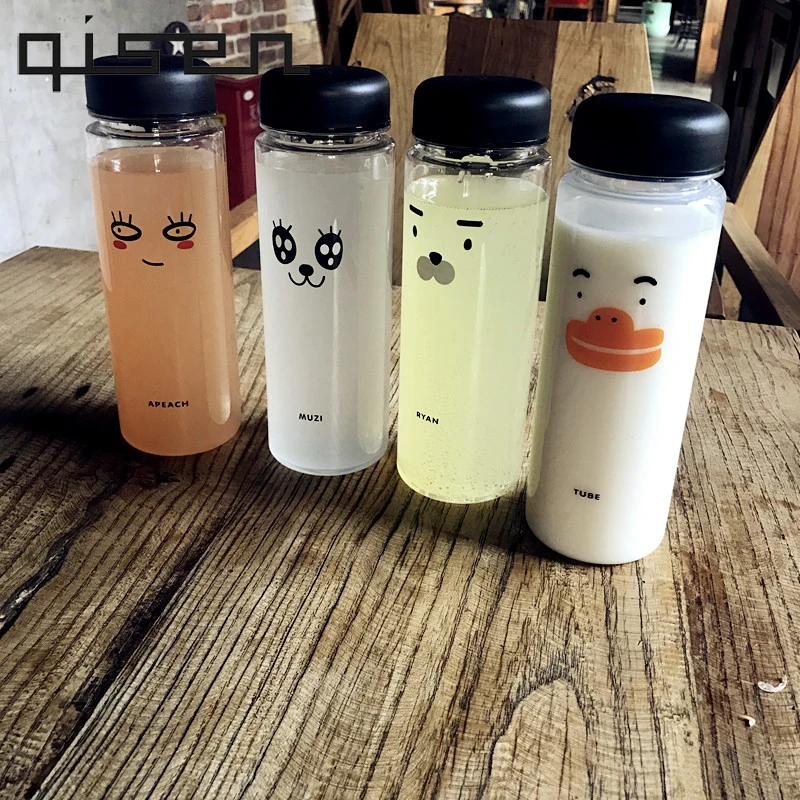 

Sports Bottle Water Bottle of Lemon Juice Cicycle Stylish Space Bottle With Cartoon Drinkware