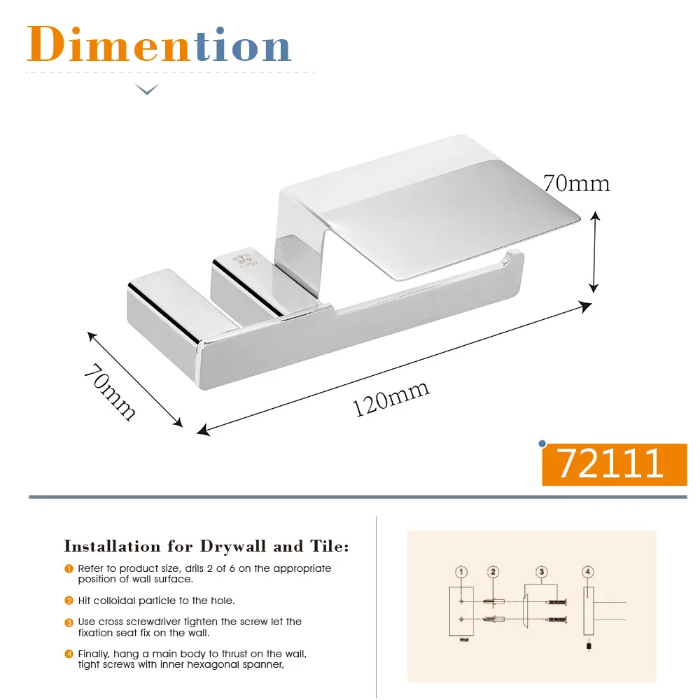 CRW Медь Туалет Бумага держатель для туалетной бумаги с крышкой настенный держатель для хромированная отделка Higienico 72111