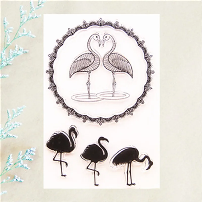 KLJUYP-Flamingo-CStamps-Scrapbook-Paper-Craft-Clear-stamp-scrapbooking.jpg_640x640_