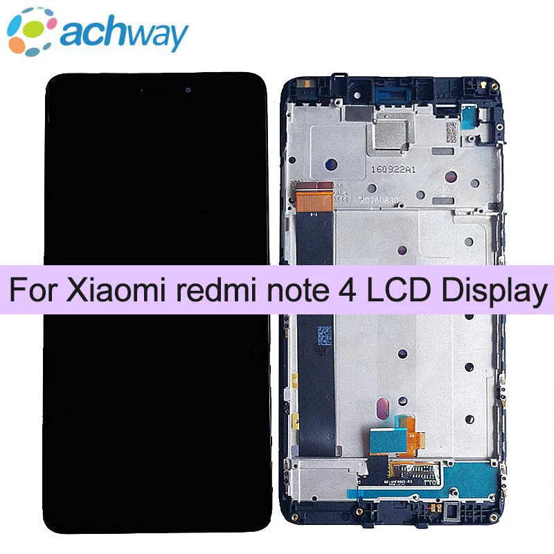 

Xiaomi Redmi Note 4 LCD Display Touch Screen Assembly With Frame Replacement For 5.5" Xiaomi Redmi Note 4 MTK Helio X20 Display