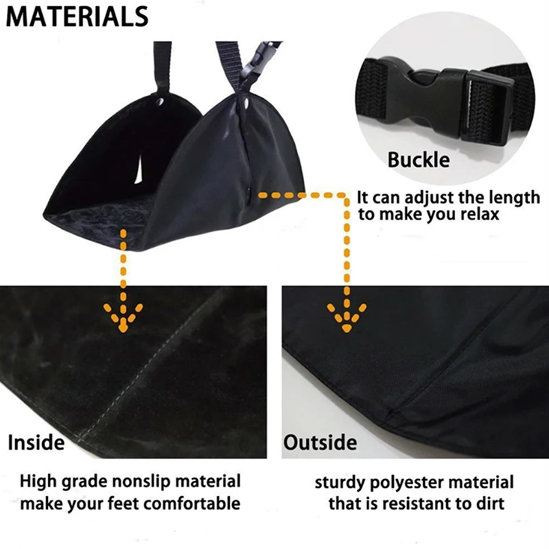 Portable Chair Office Foot Hammock Comfy Hanger Travel Airplane Footrest Hammock Outdoor Indoor Foot Resting Hammock Portable Chair Office Foot Hammock Comfy Hanger Travel Airplane Footrest Hammock Outdoor Indoor Foot Resting Hammock